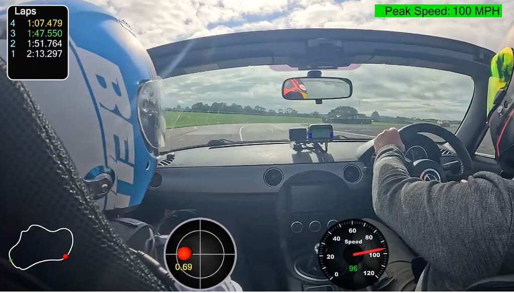 even on my best lap I was still slowing for the corner