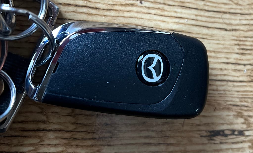 It even comes with a Mazda badge