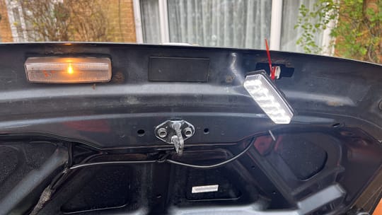 Number Plate Light Upgrade